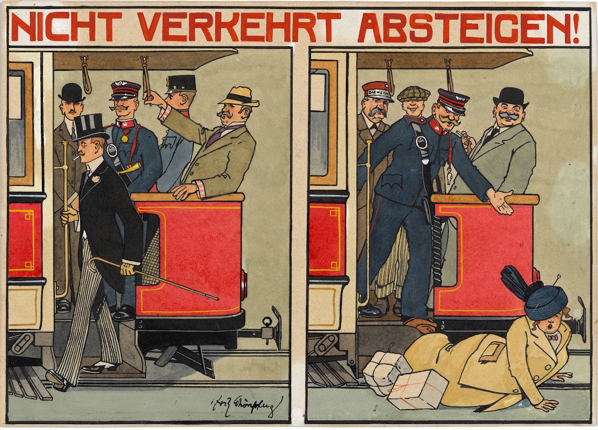 Nicht verkehrt absteigen 1913