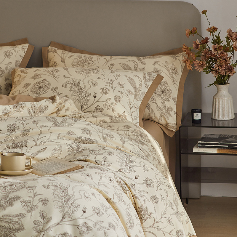 Bedding set, 100S, Soft, Floral pattern