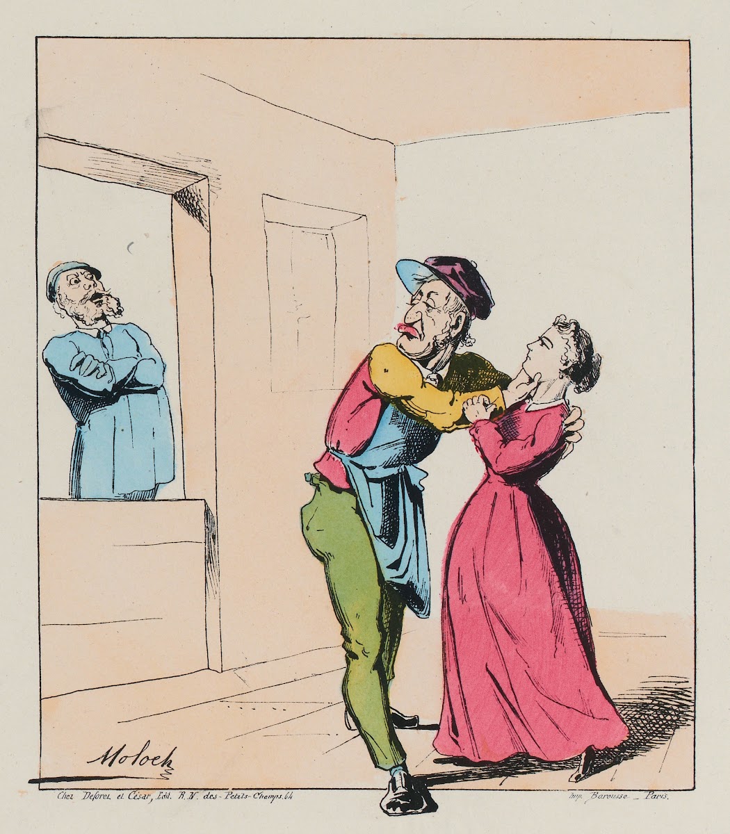 Dites donc Msieu Muflencire nvous gênez pas embrassez ma femme pendant que vous