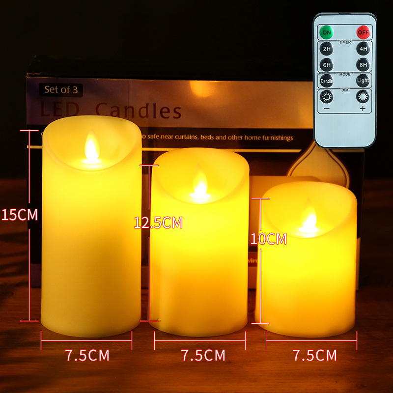 LED Real Wax Look Candles with Flickering Effect