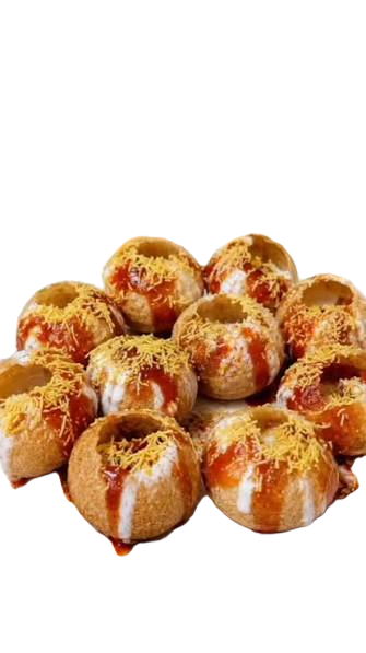 Afghani Gol Gappe / Dahi Sev Puri — 10 Pcs