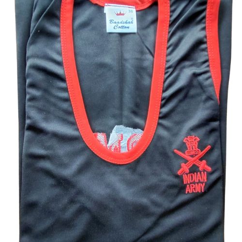 VEST INDIAN ARMY PRINT BLACK