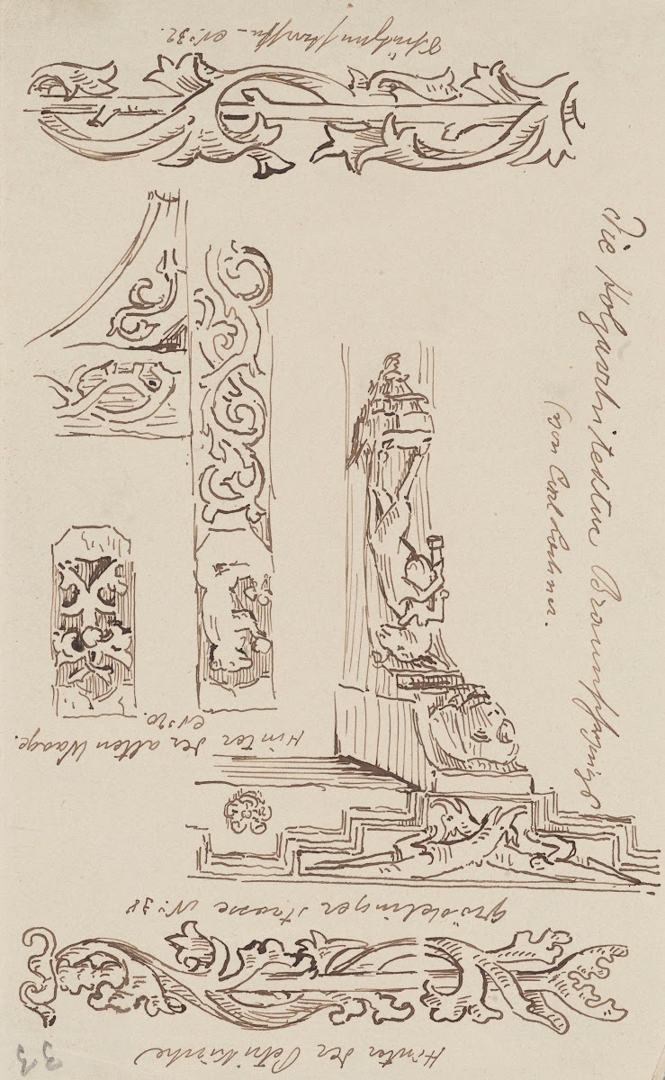 Copies of decorative motifs from wooden architecture 1887