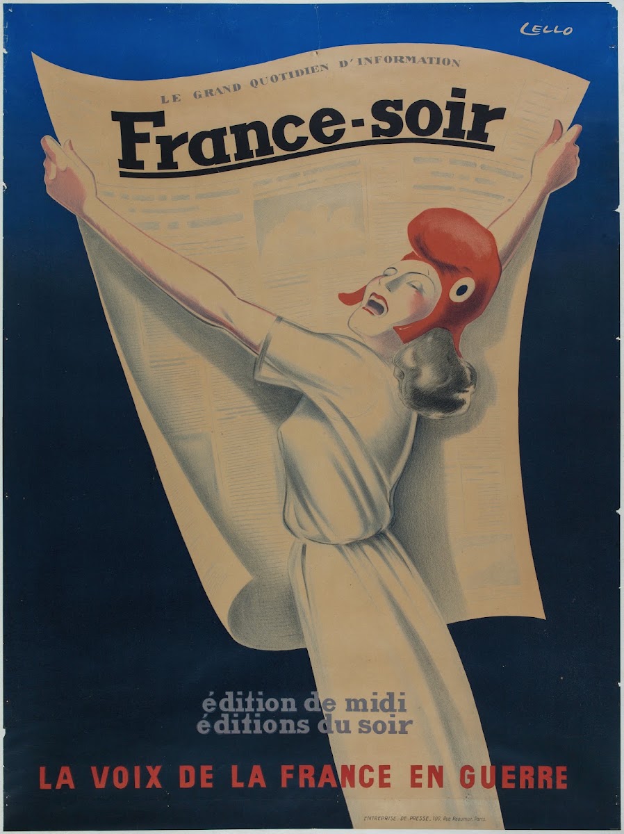 France soir La voix de la France en guerre 1945