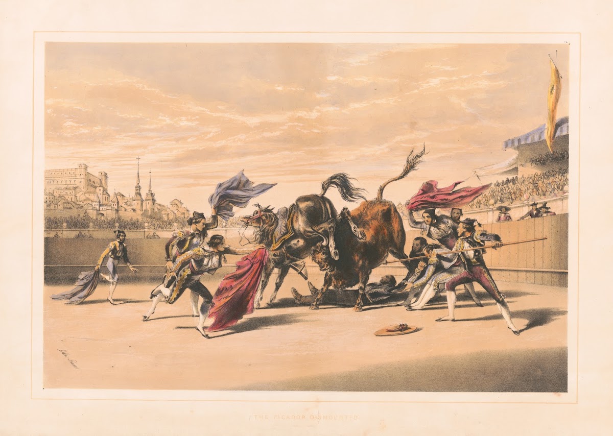 The picador dismounted 1860 1870