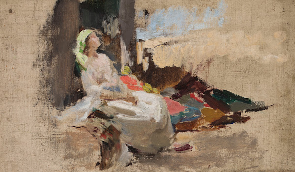 Sketch for the painting Potocka in Bakhchisaray