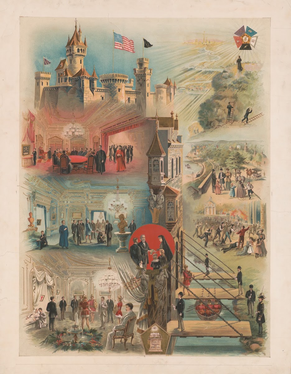 Historical and Symbolic depictions of the Knights of the Mystic Chain 1890