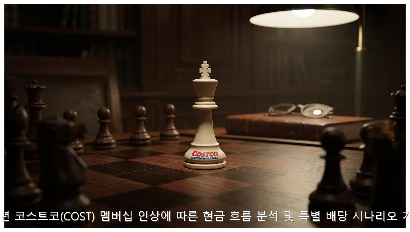 2026년 코스트코(COST) 멤버십 인상에 따른 현금 흐름 분석 및 특별 배당 시나리오 가이드 핵심 안내 및 분석 인포그래픽 (8)