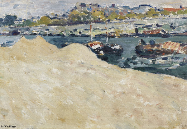 Sablières sur les quais de la Seine à Paris circa 1890