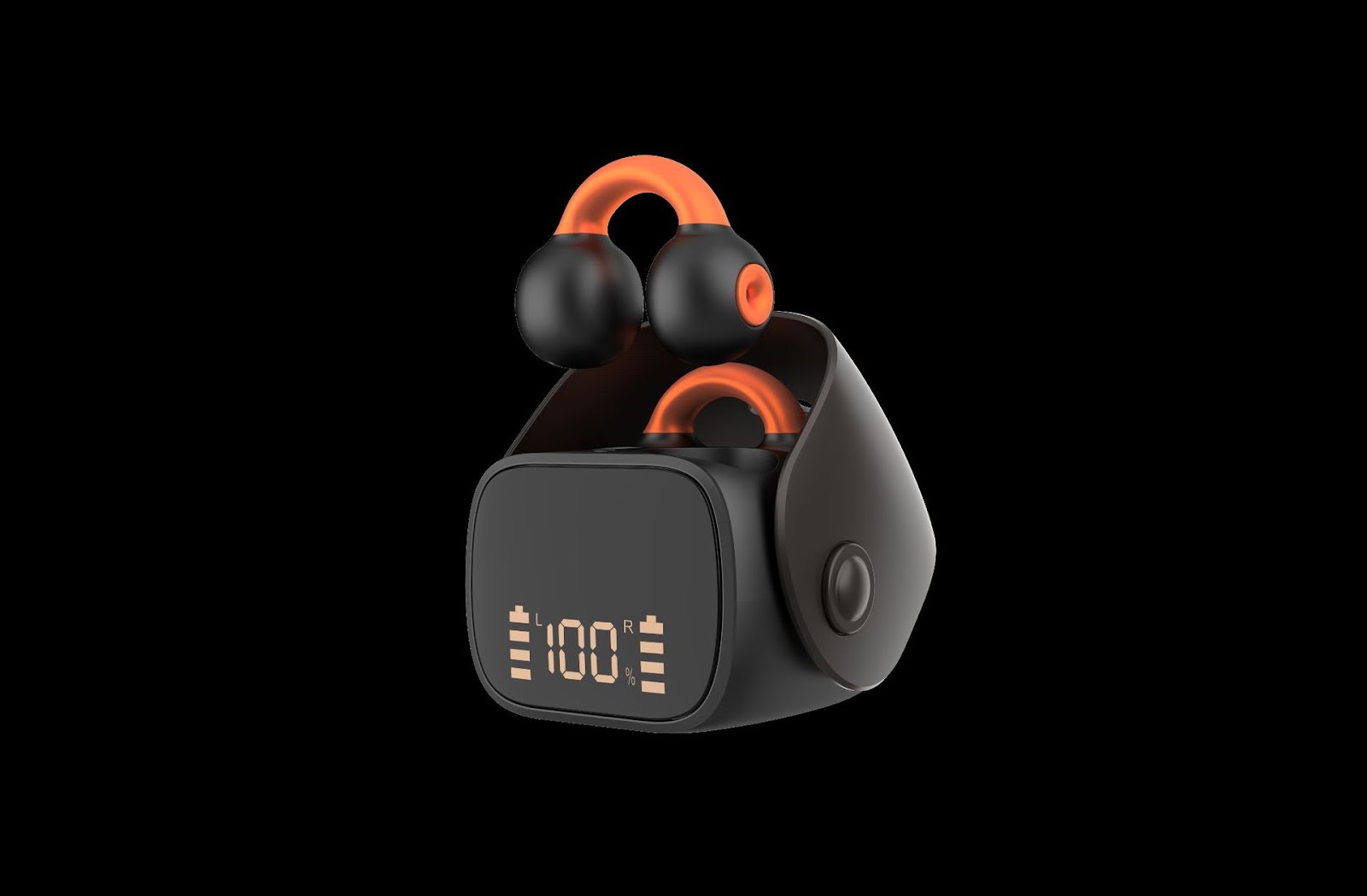 Clip-on earbuds with noise cancellation