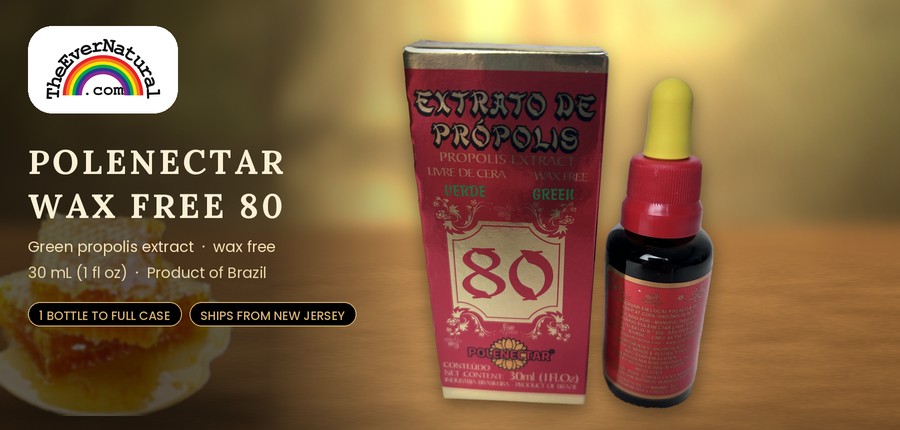 Polenectar Wax Free 80, box and bottle