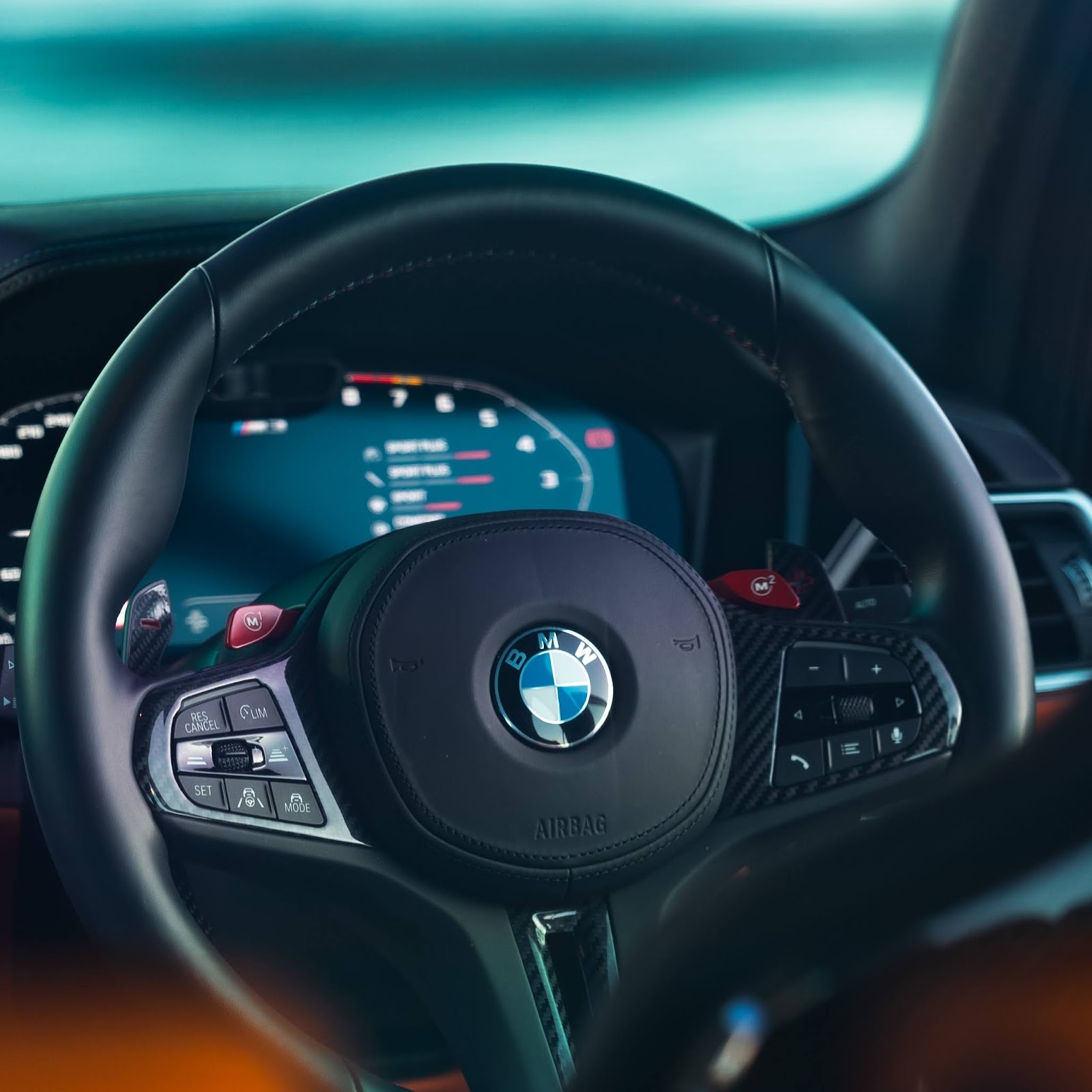 Download BMW M Series Steering Wheel 2K iPhone