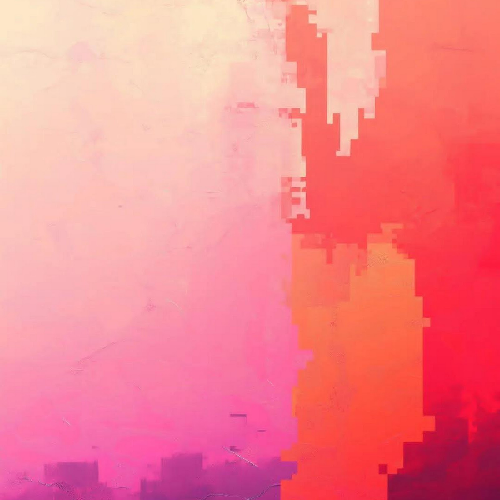 Download Abstract Digital Glitch Landscape Full HD iPhone