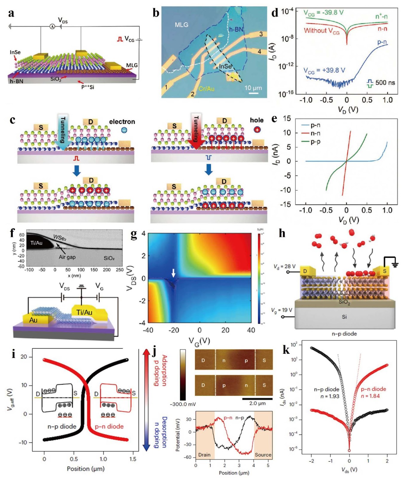 Ambipolar Two-Dimensional Materials-Based Reconfigurable Devices