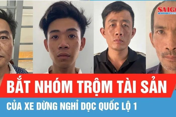 Bắt nhóm trộm tài sản của xe dừng nghỉ dọc quốc lộ 1 - Báo Sài Gòn Giải Phóng