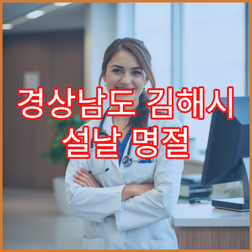 경상남도 김해시 설날 명절 이비인후과 연휴 진료 병원 코막힘·인후염 응급 상담 가능