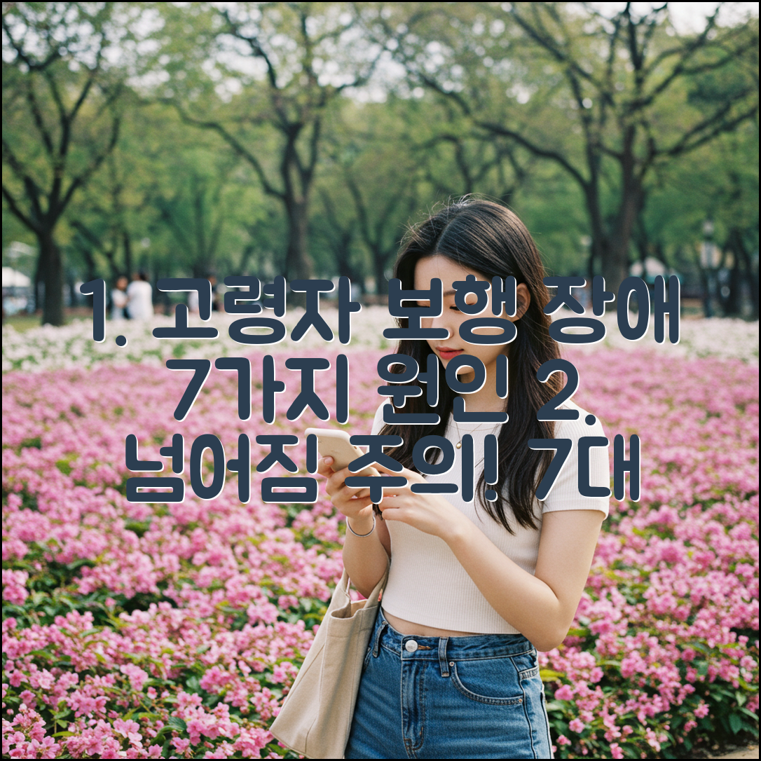 고령자 보행 장애: 7가지 주요 원인과 의심 질환