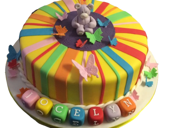 Teddy Bear Rainbow Cake CB-NC269
