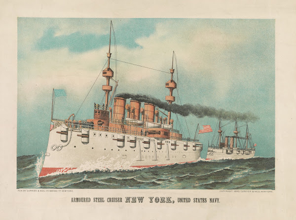 Armoured steel cruiser New York United States Navy 1893