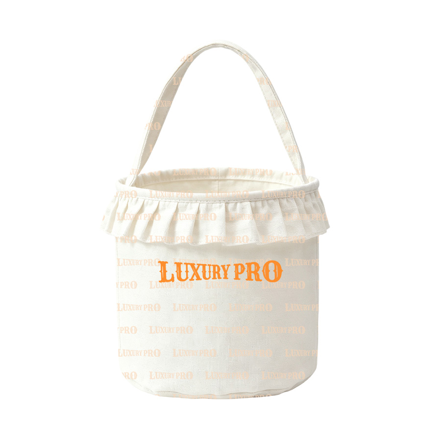 Halloween Plaid Handheld Basket‑Multicolor