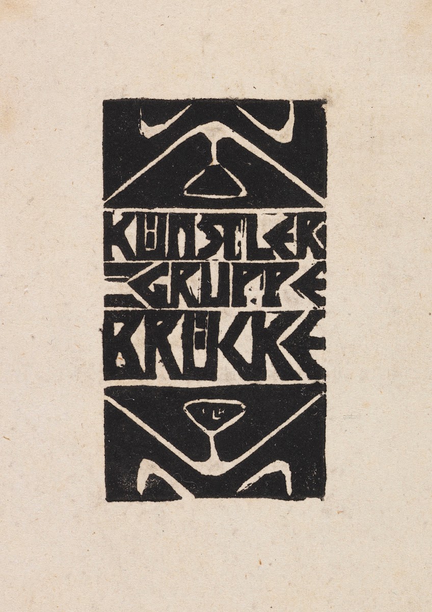 Titelvignette zum Programm der Künstlergruppe Brücke 1906