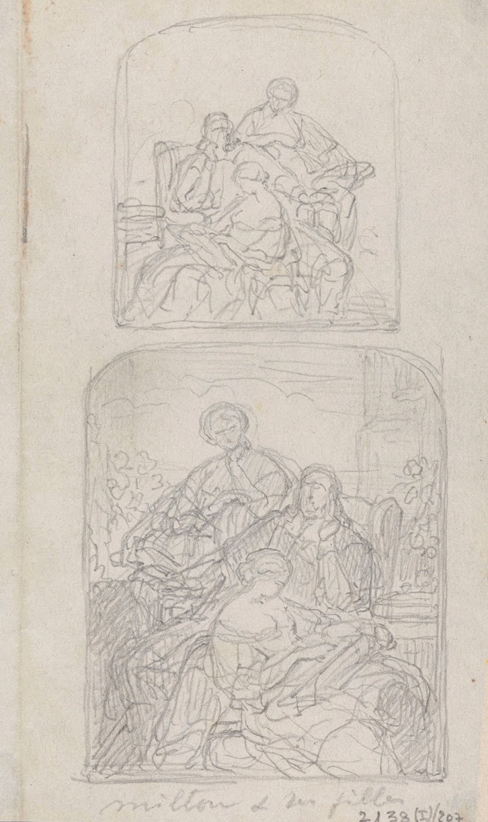 The Poet John Milton Dictates Paradise Lost to his Daughters