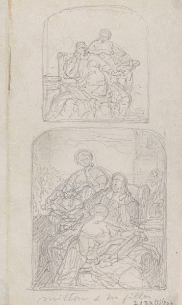 The Poet John Milton Dictates Paradise Lost to his Daughters