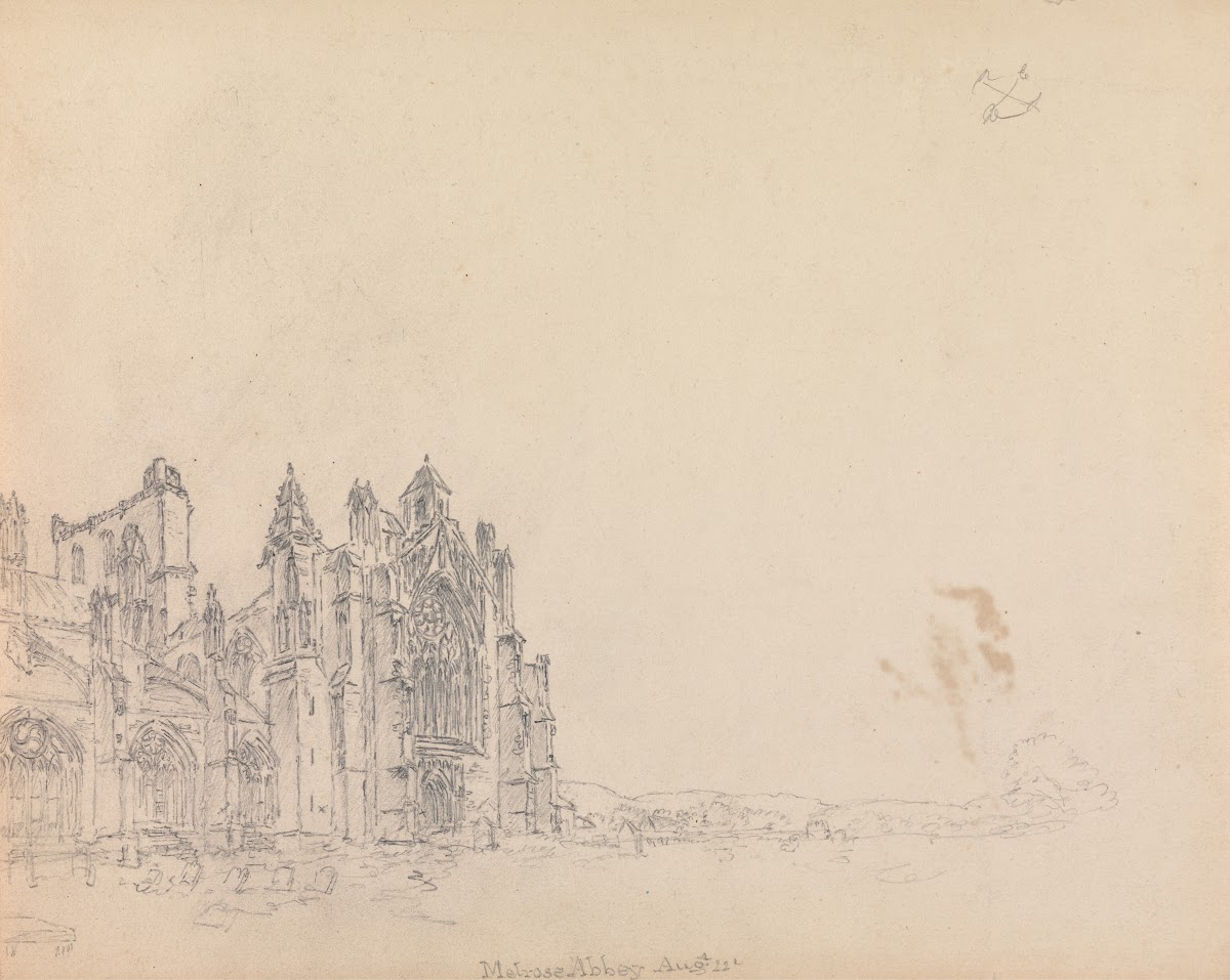 Melrose Abbey Scotland 1792