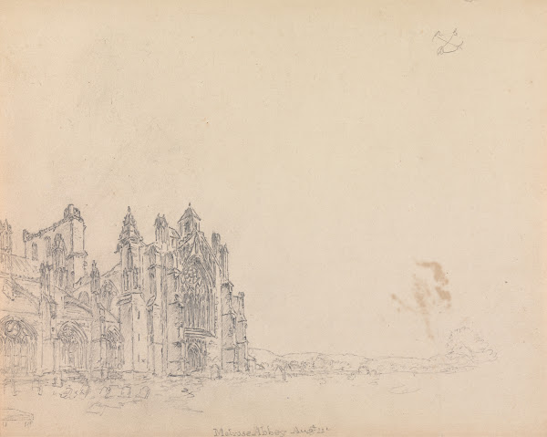 Melrose Abbey Scotland 1792