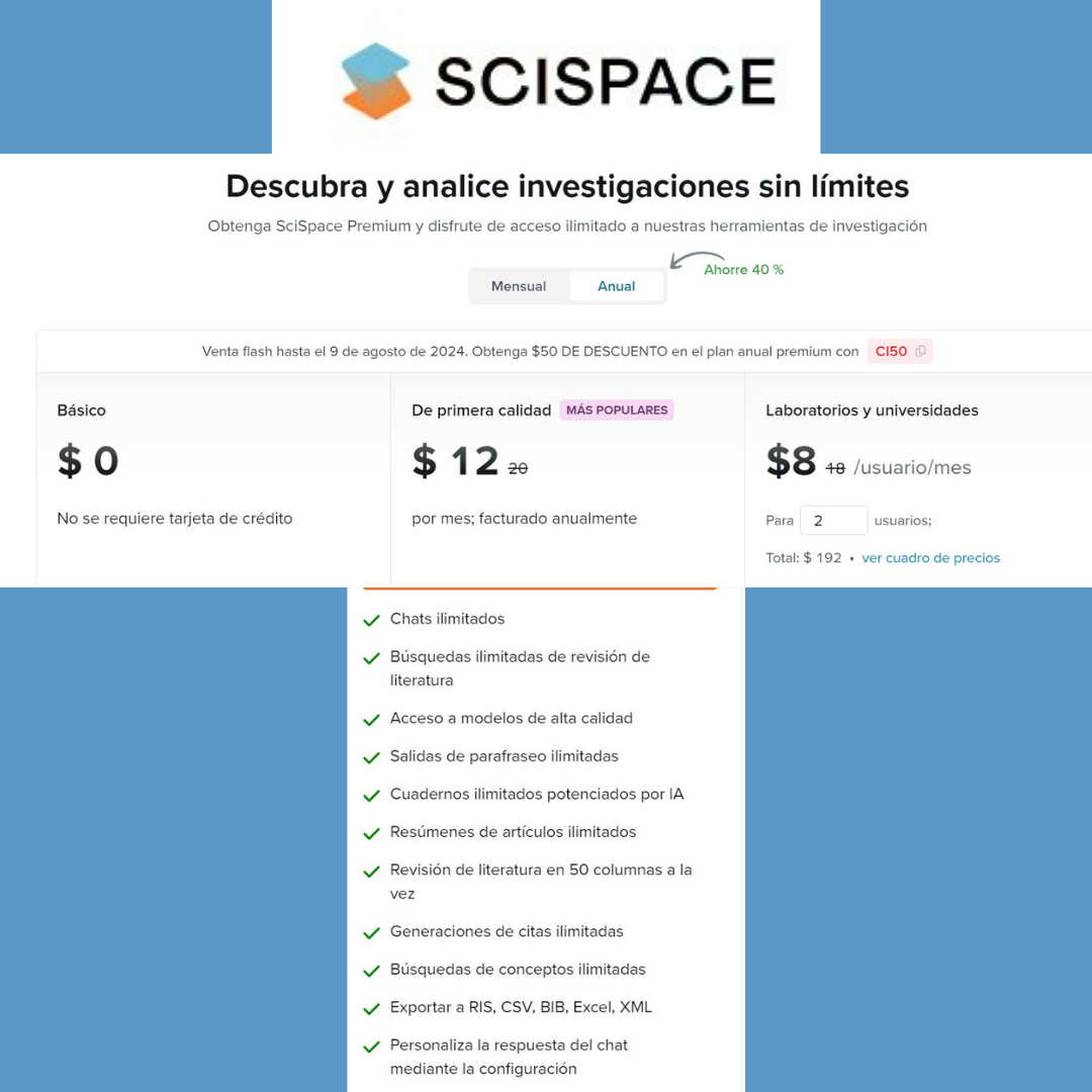 Descuento SciSpace