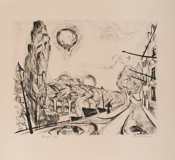 Landscape with Balloon plate 14 from the portfolio Faces 1918
