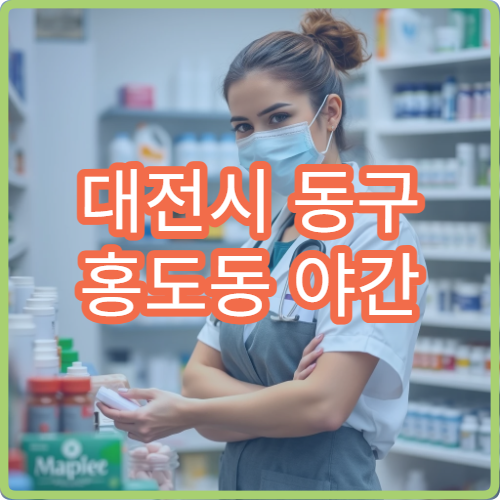 대전시 동구 홍도동 야간 영업 문여는 약국 늦은 시간 약국 찾기