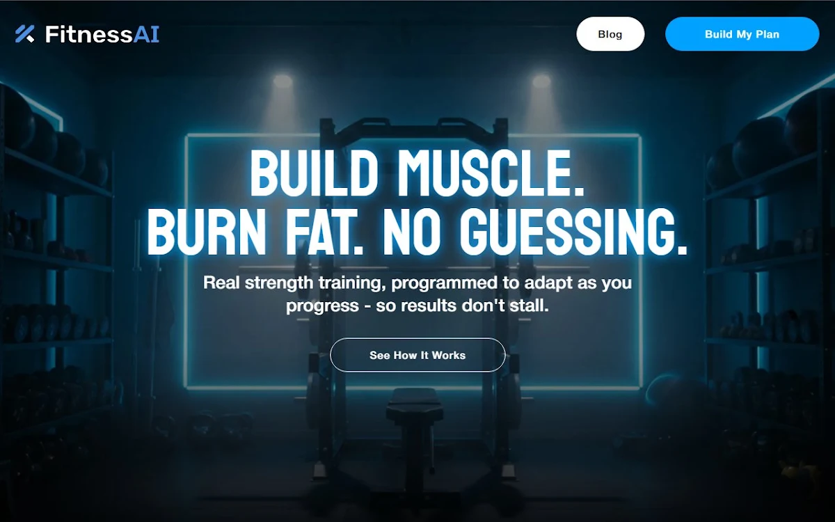 Captura de fitnessai.com