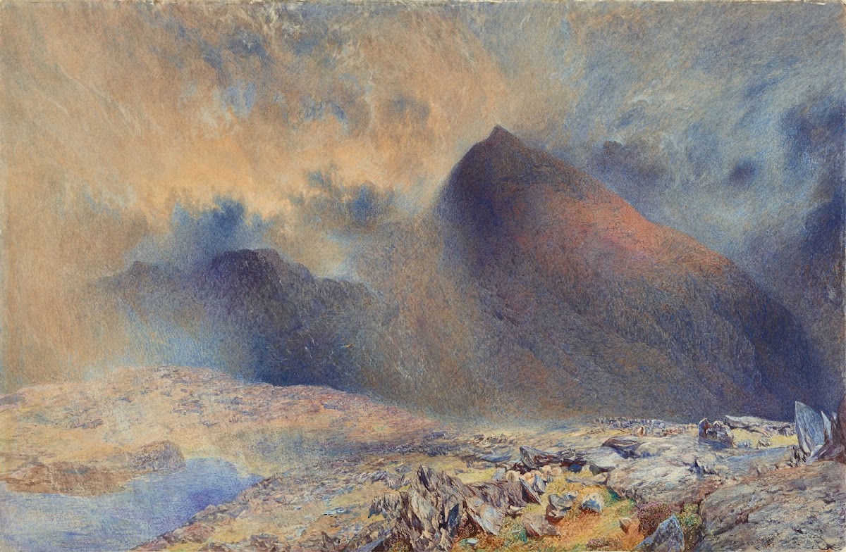 Mount Snowdon through Clearing Clouds 1857