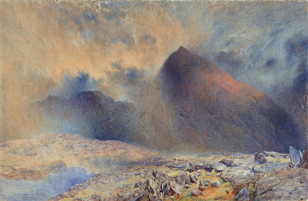 Mount Snowdon through Clearing Clouds 1857