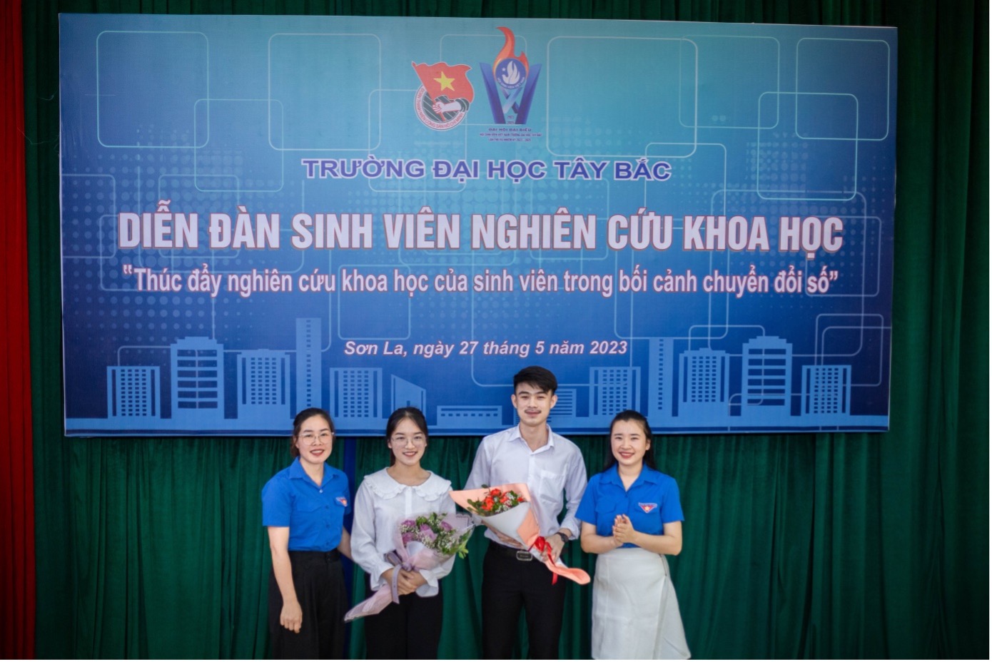Đoàn Thanh niên - Hội Sinh viên Trường Đại học Tây Bắc tổ chức Diễn đàn sinh viên nghiên cứu khoa học với chủ đề "Thúc đẩy nghiên cứu khoa học của sinh viên trong bối cảnh chuyển đổi số"