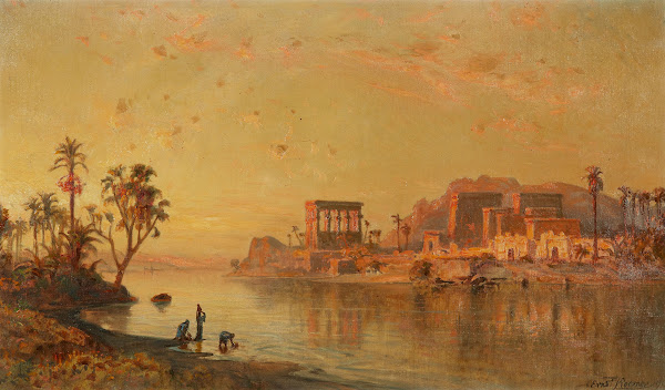 Blick auf die Insel Philae im Niltal 1913