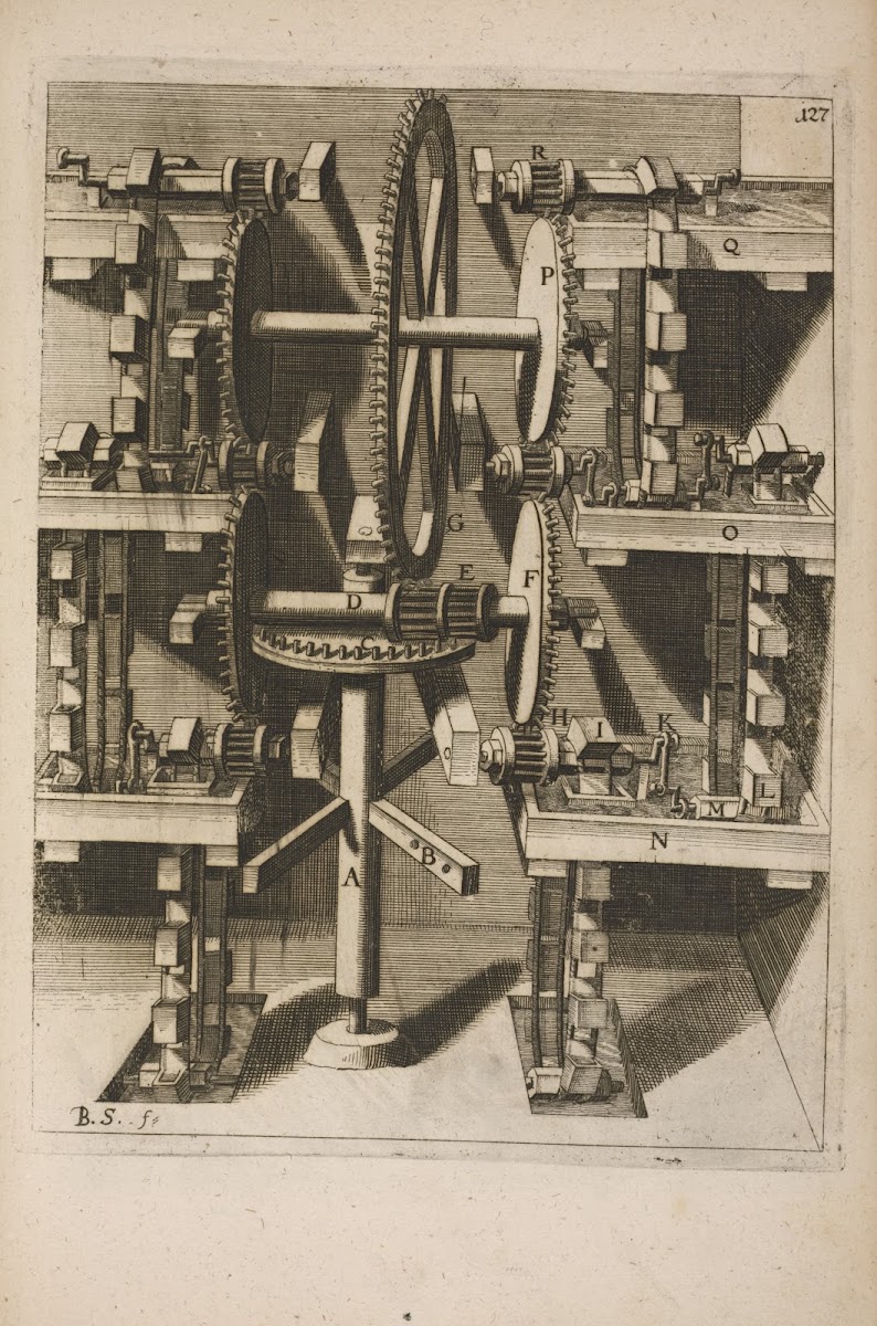 Fig CXXVII Haustrum sextuplex cum capsulis 1662