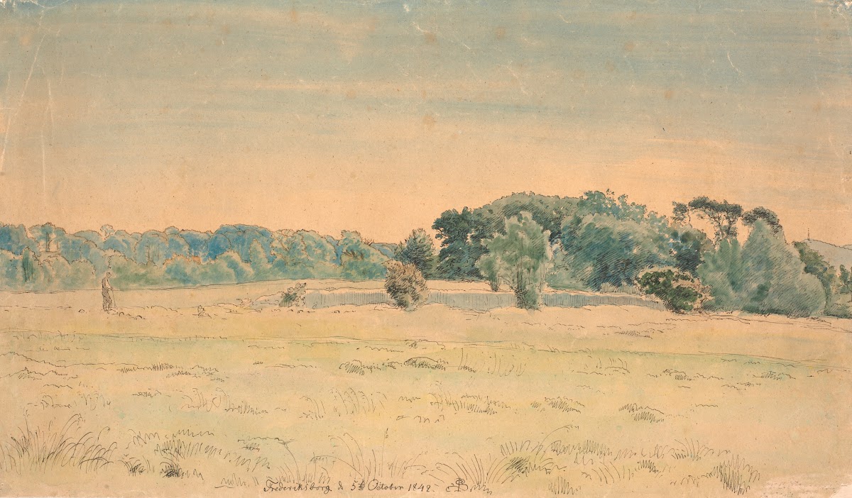 Landskab fra Frederiksborg 1841   1842