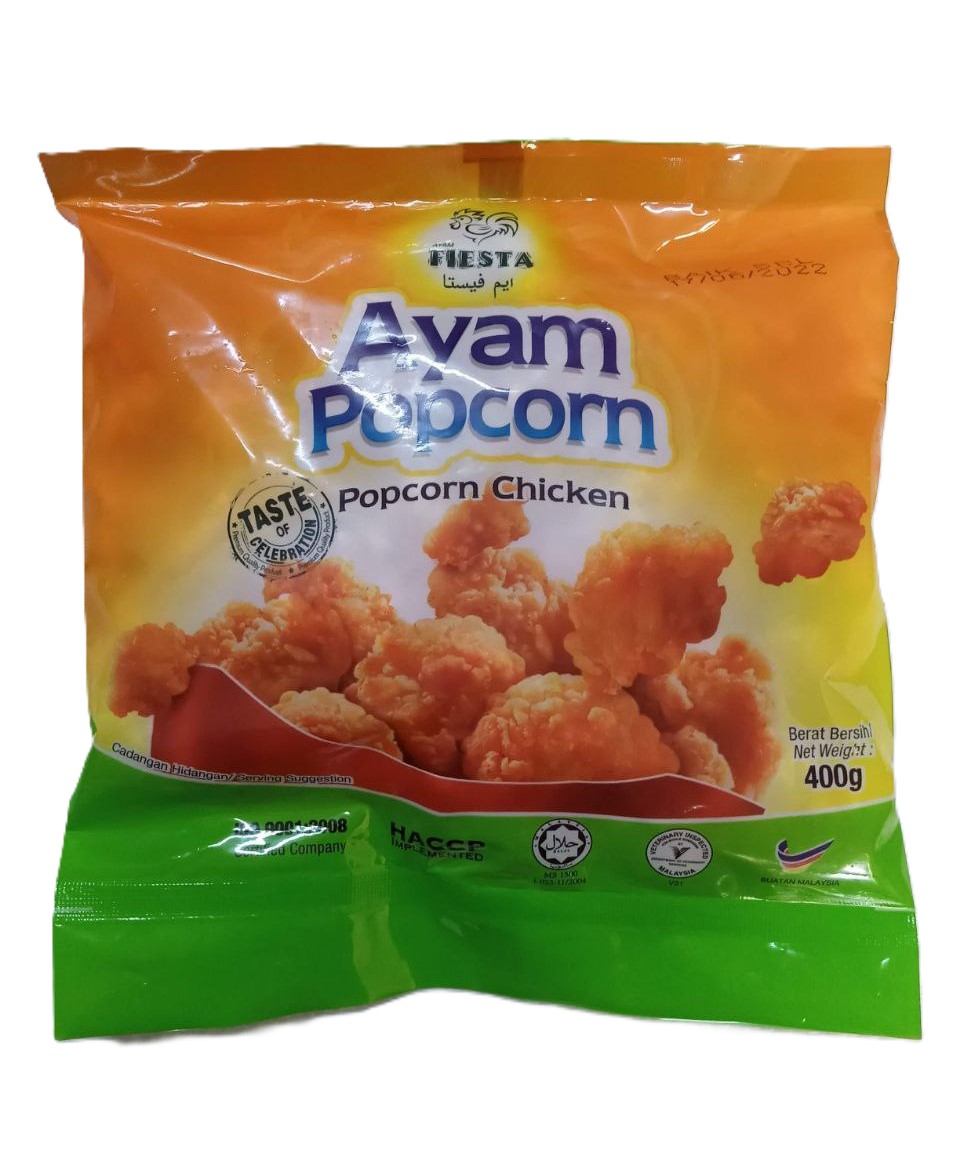 Fiesta Chicken Popcorn 400G X 20Pkt