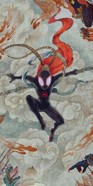 Spider-Man: Across The Spider-Verse Chinese Poster 5K Wallpaper Background