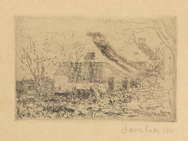 Huisjes in Mariakerke 1888
