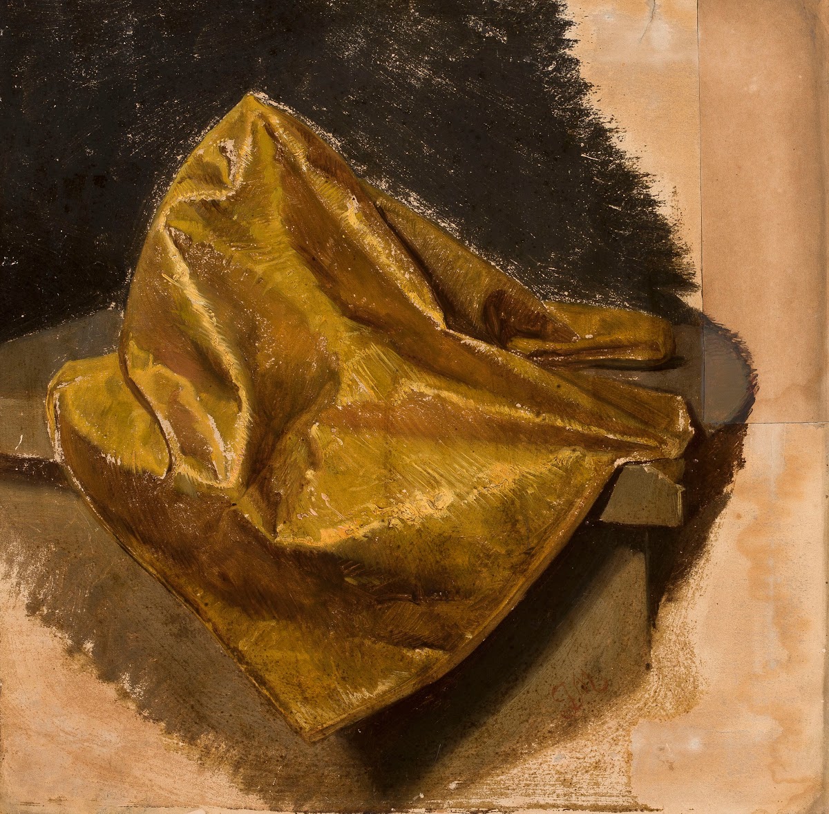 Golden fabric study for mens attire