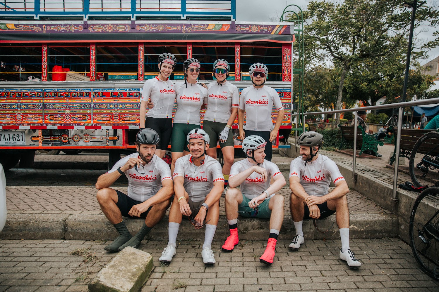 Riders on a Colombici journey, El Retiro, Antioquia. Photograph by @LaVueltaEsAsi