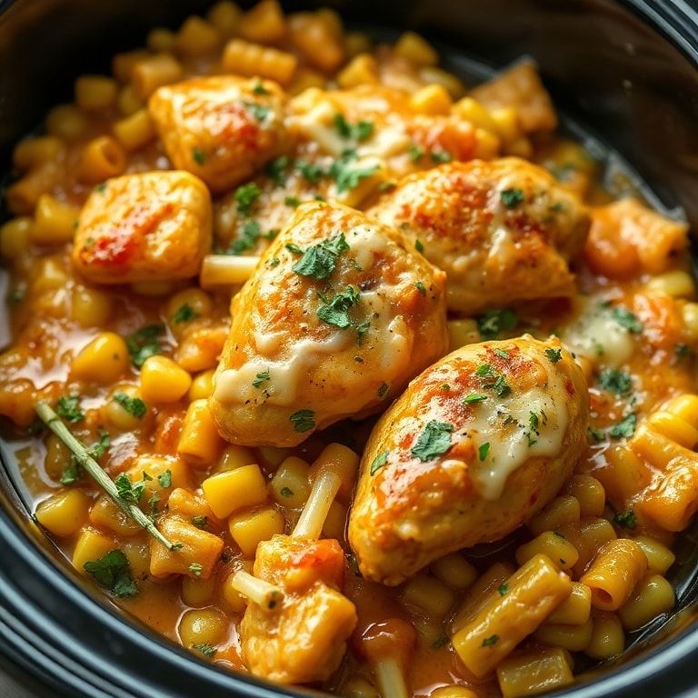Savory Slow-Cooker Street Corn Chicken for Easy Family Nights: Quick & Comforting Dinner