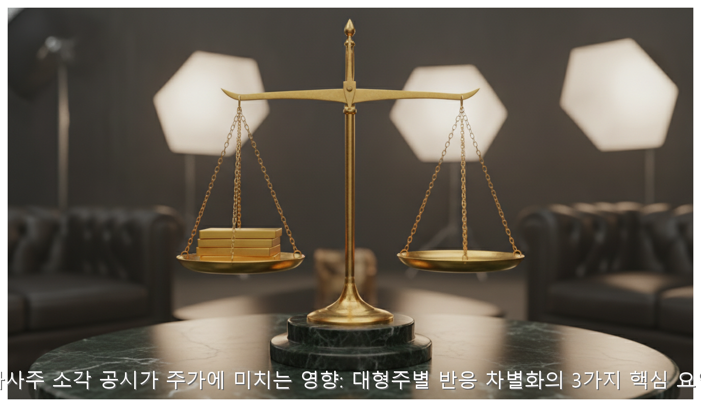 자사주 소각 공시가 주가에 미치는 영향: 대형주별 반응 차별화의 3가지 핵심 요인 핵심 안내 및 분석 인포그래픽 (6)