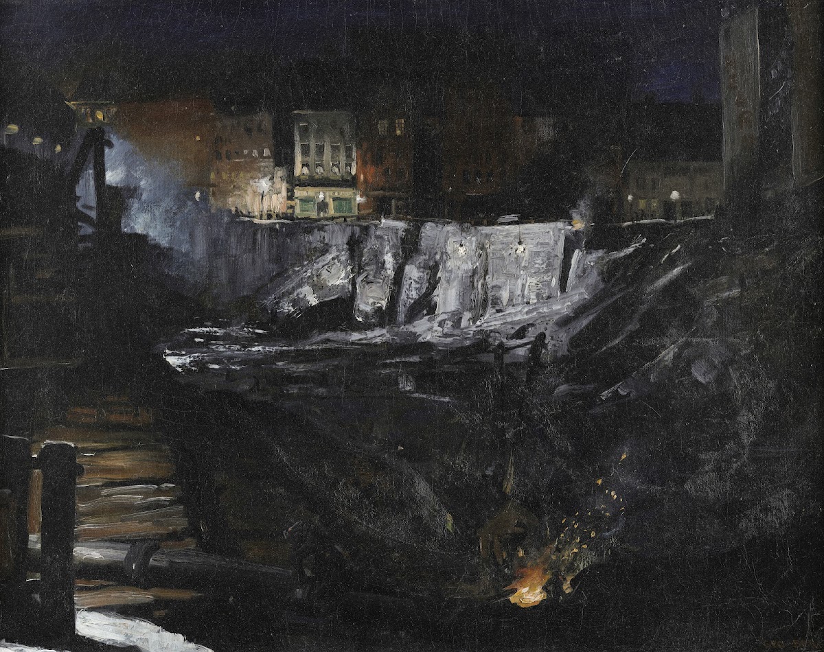 Excavation at Night 1908