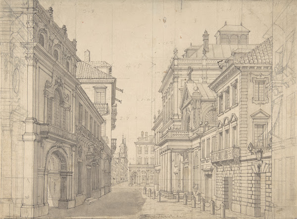 Perspective Design for a Stage Set of an Italian Cityscape 178497