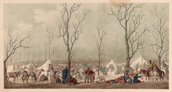 Bivouac aux Champs Elysées à Paris le 31 mars 1814