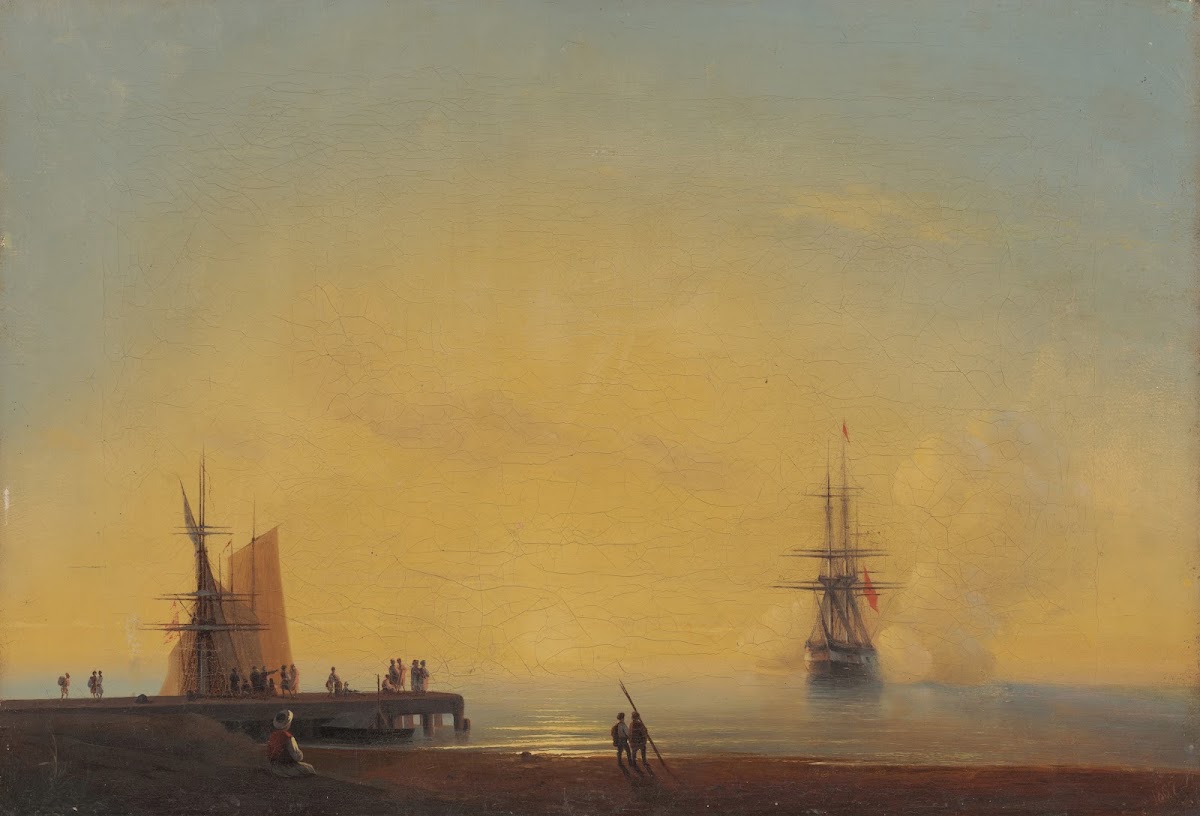 In the roads Evening 1867